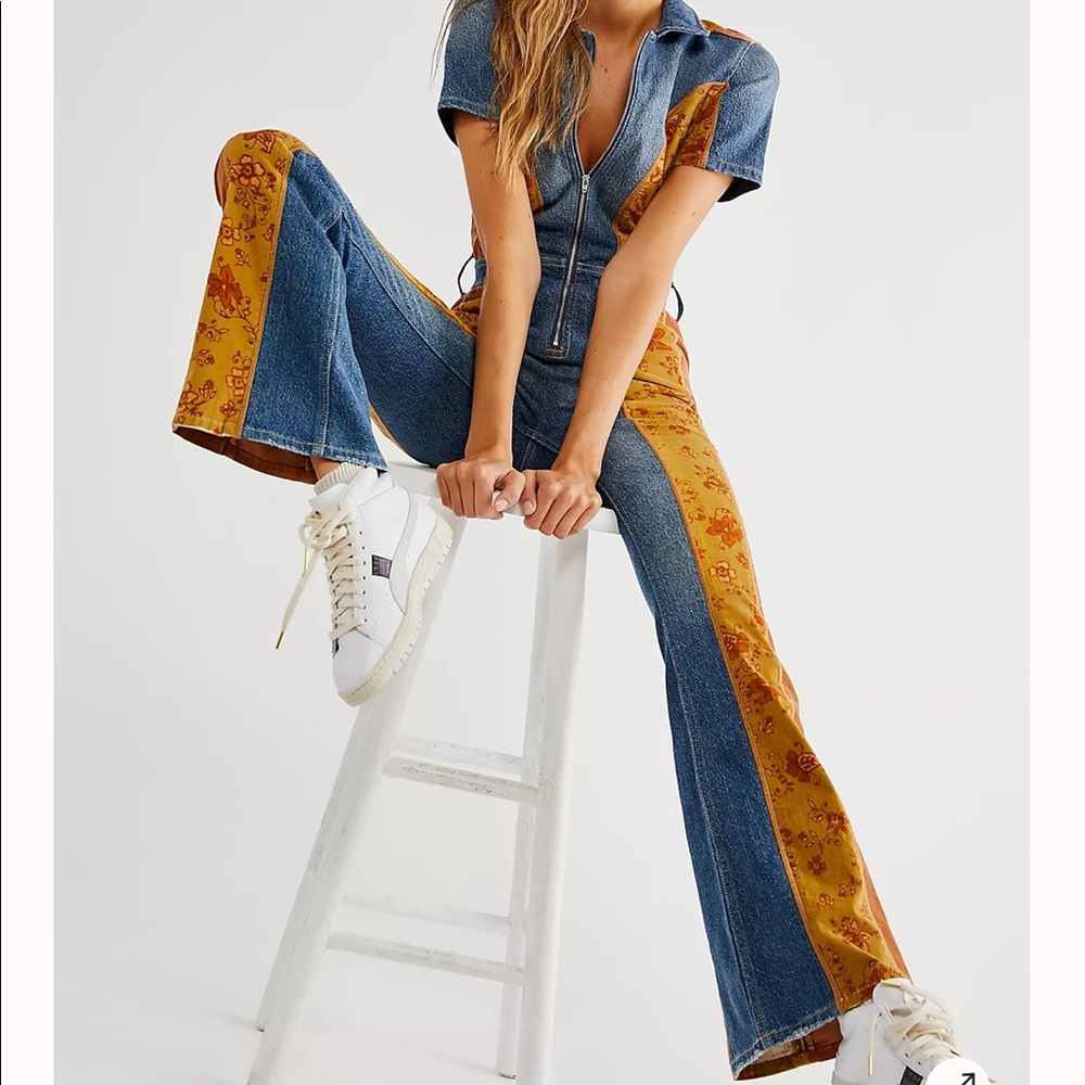 NWOT Free People Hometown Coveralls small